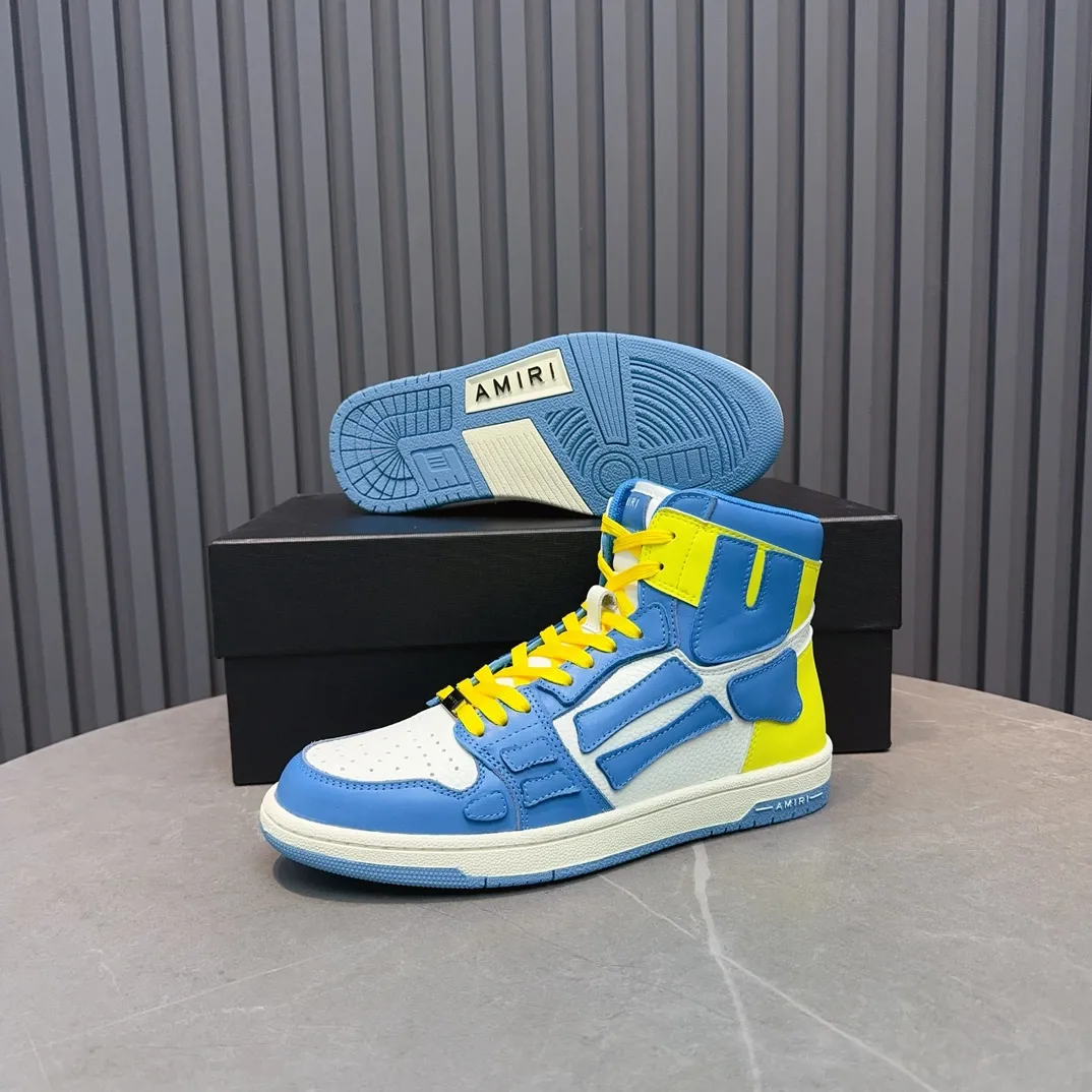 Men's shoes💰620💰 AMIRI AMIRI trendy brand hot sale🔥 Available all year round✅Couples💑 Official website synchronization Imported fabrics 1⃣️ratio 1⃣️Re-engraved, original factory special original sole, 35-45 (38.45. Non-refundable)
